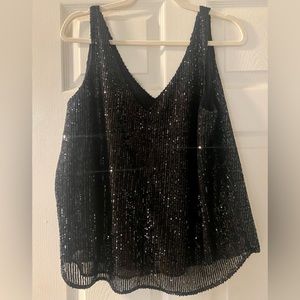 Black Sequence top from Ann Taylor LOFT